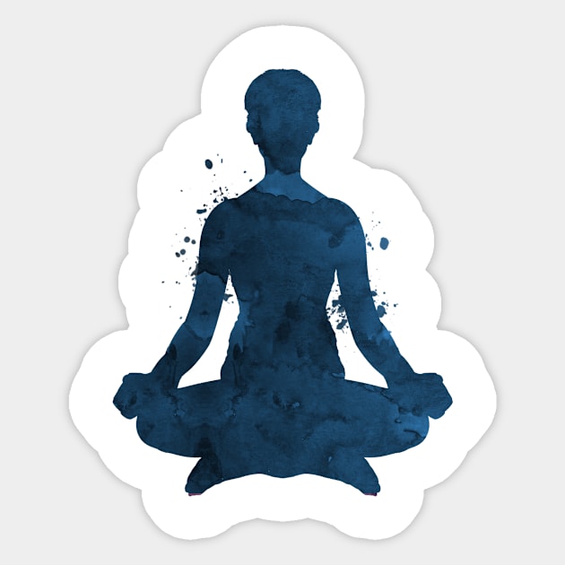 Meditation Sticker by TheJollyMarten